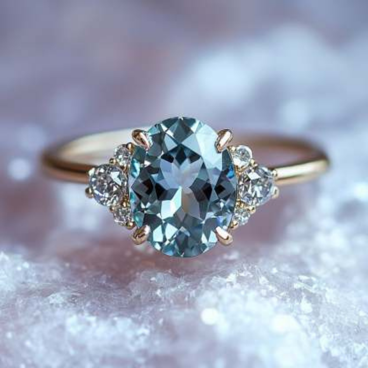 Twinkle Crest Ring™ Luxury Ring – 2 Carat Moissanite in Gleaming Gold