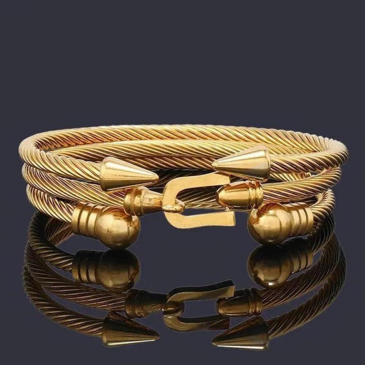 Sky Morris Guntersville Bracelet™ Men Jewelry – Stainless Steel Arrow Cuff Bracelet Set