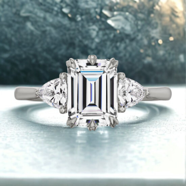 Radiant Veil Ring™ Luxury Ring – Refined Fire in a Crystal Frame