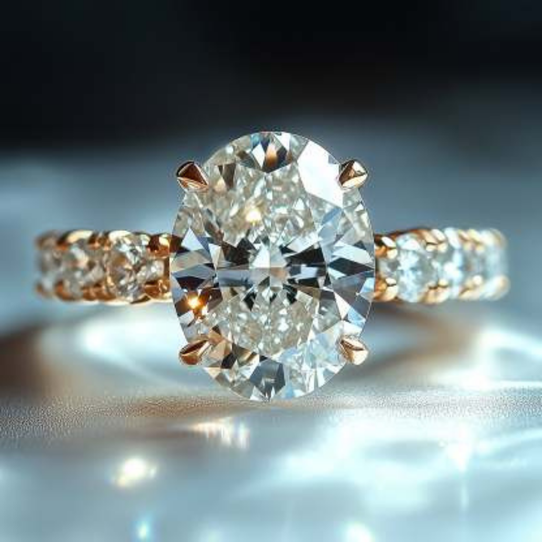Arctic Gleam Ring™ Colored Gem Stone – Pure Fire in an Icy Frame