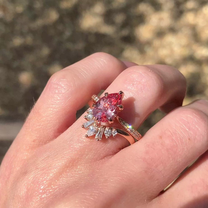 Velvet Rose Ring™ Luxury Ring – Blush Radiance in a Classic Bloom
