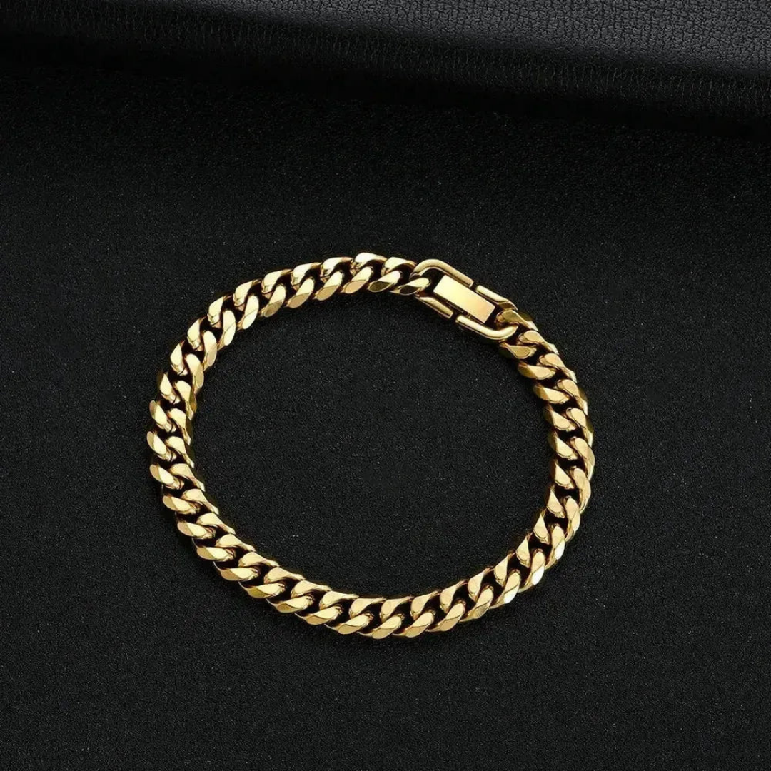 Sky Morris Monterey Bracelet™ Men Jewelry – Titanium Steel Cuban Link Bracelet