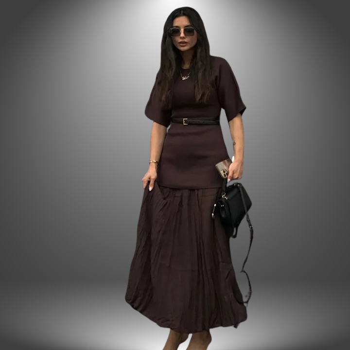 Andrea™ Long Dress Collection - Pleated Maxi Dress