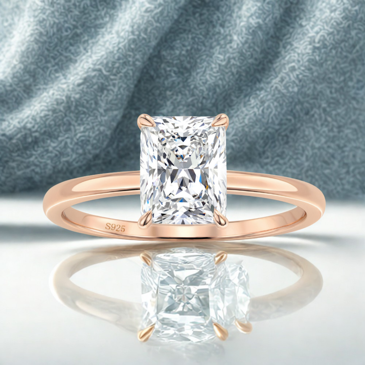 Eclipsed Grace Ring™ Colored Gem Stone – Quiet Luxury with Timeless Allure