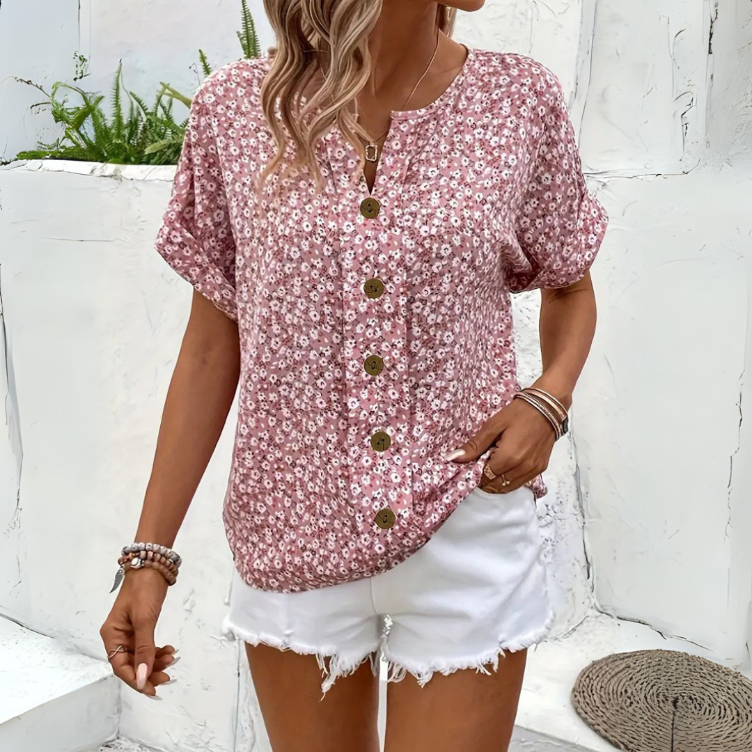 Mirelia™ – Light Floral Blouse