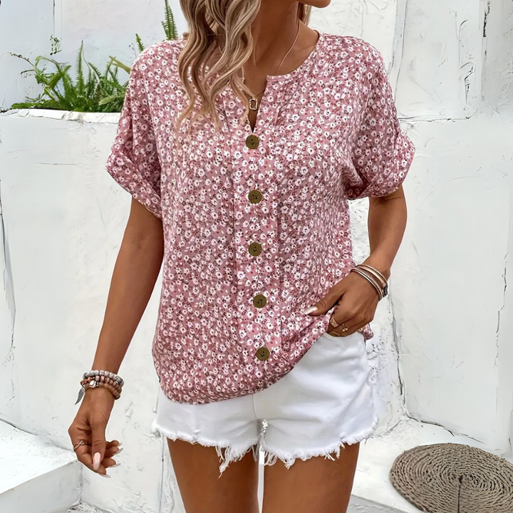 Mirelia™ – Light Floral Blouse