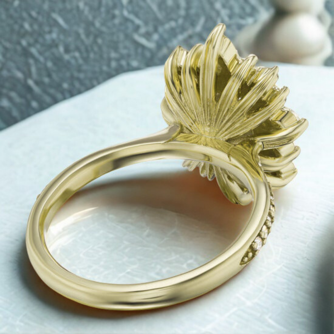 Halo Whisper Ring™ Luxury Ring – Teal Fire, Eternal Grace