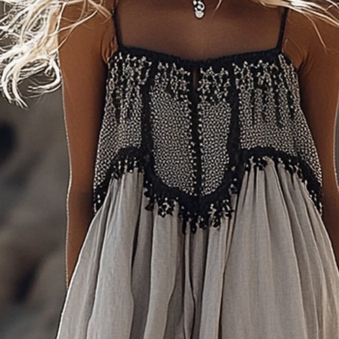 Sunlit Meadow™ Retro Western Style – Girls' Bohemian Vintage Summer Linen Camisole