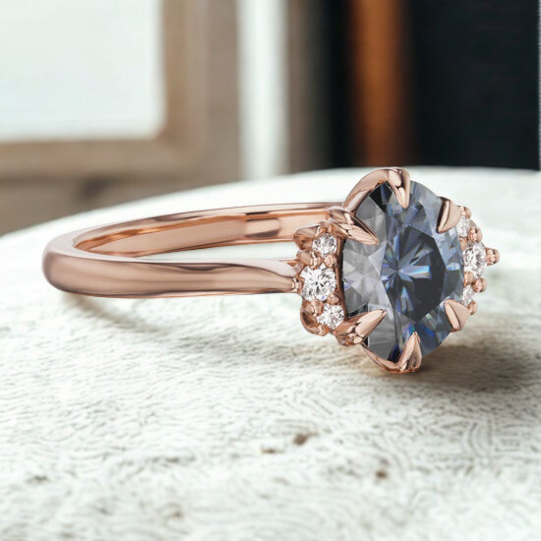 Mocha Mist Ring™ Luxury Ring – Deep Haze in Rose-Toned Elegance