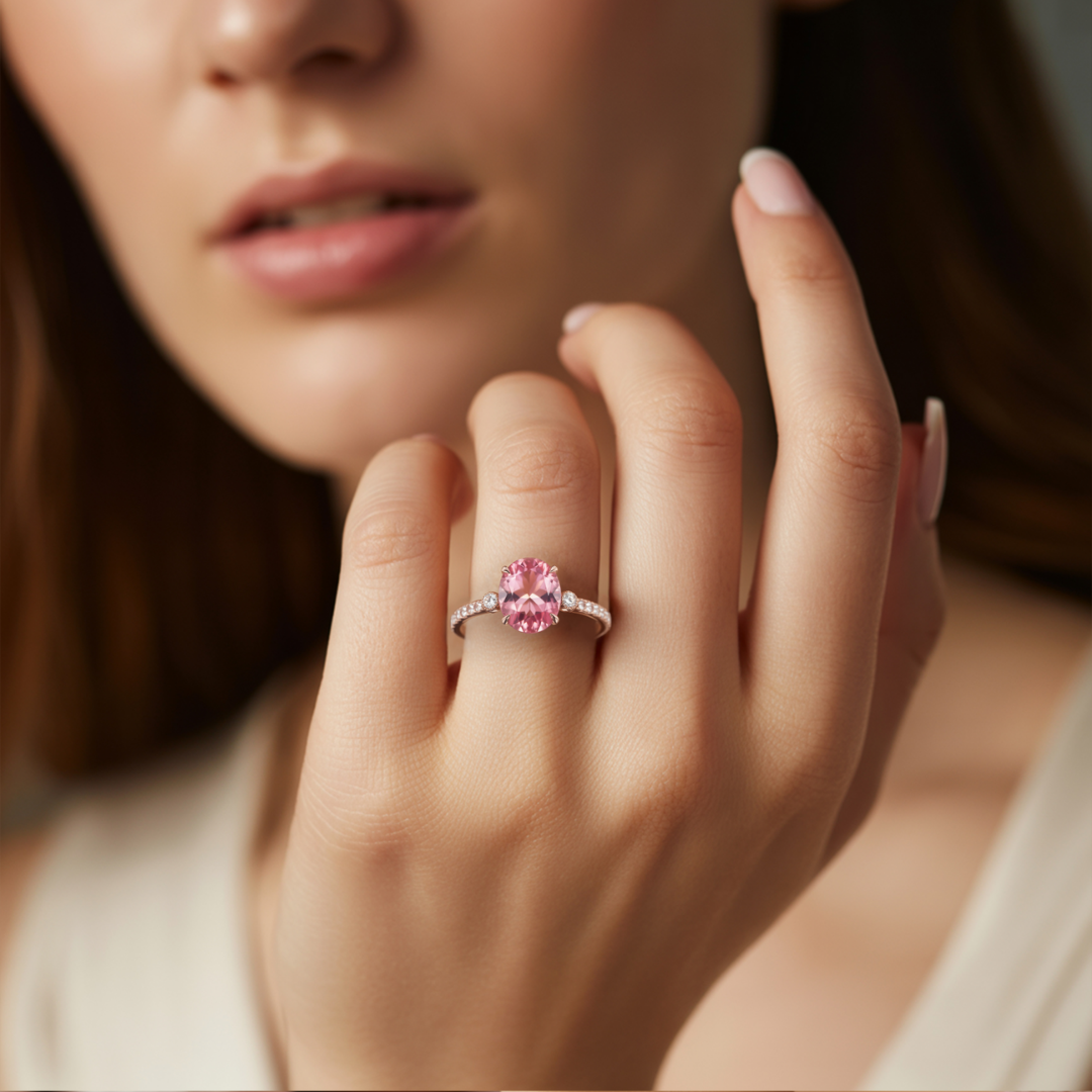 Velvet Light Ring™ Colored Gem Stone – Soft Glamour in Every Sparkle