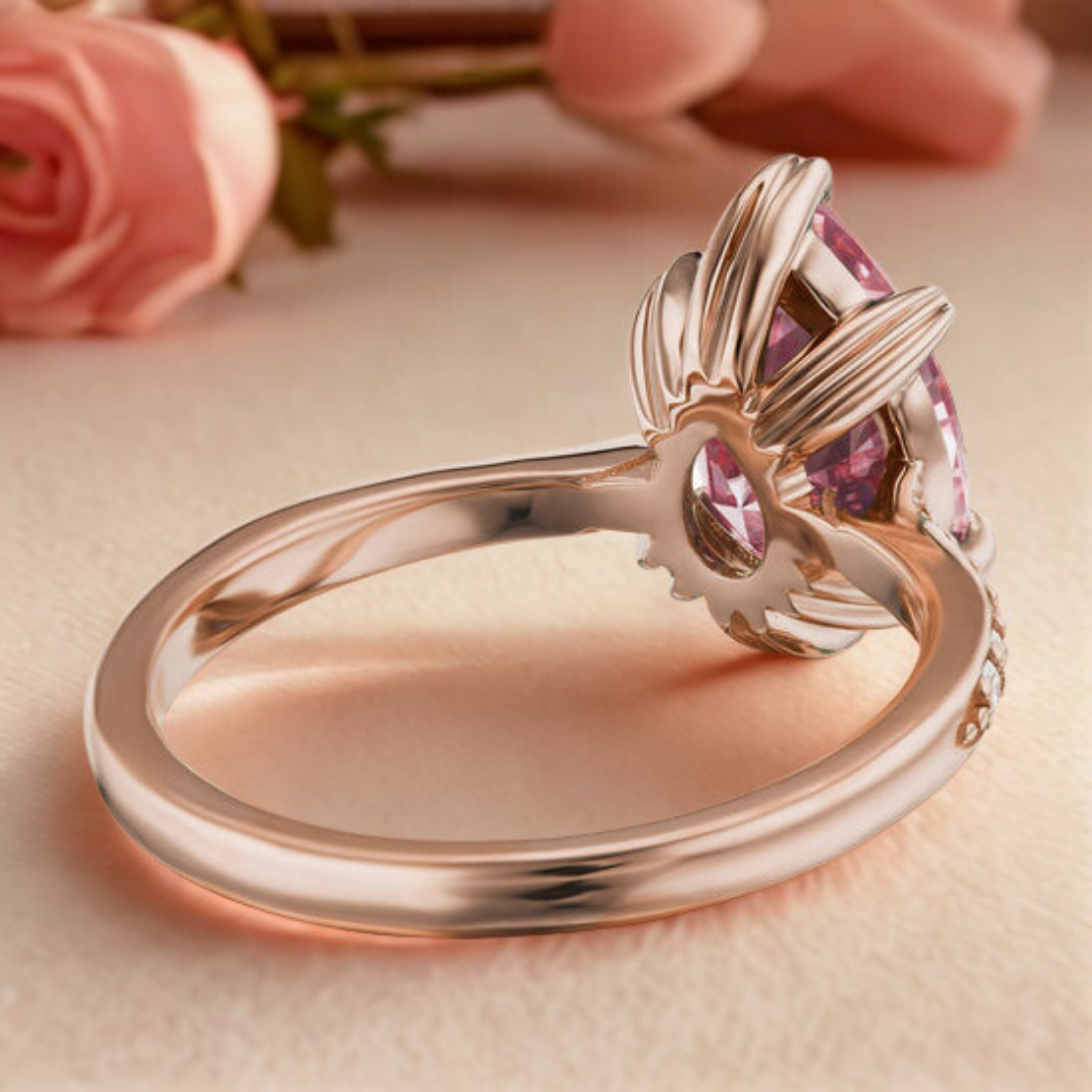 Velvet Rose Ring™ Luxury Ring – Blush Radiance in a Classic Bloom
