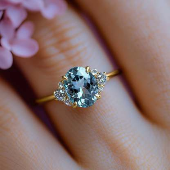 Twinkle Crest Ring™ Luxury Ring – 2 Carat Moissanite in Gleaming Gold