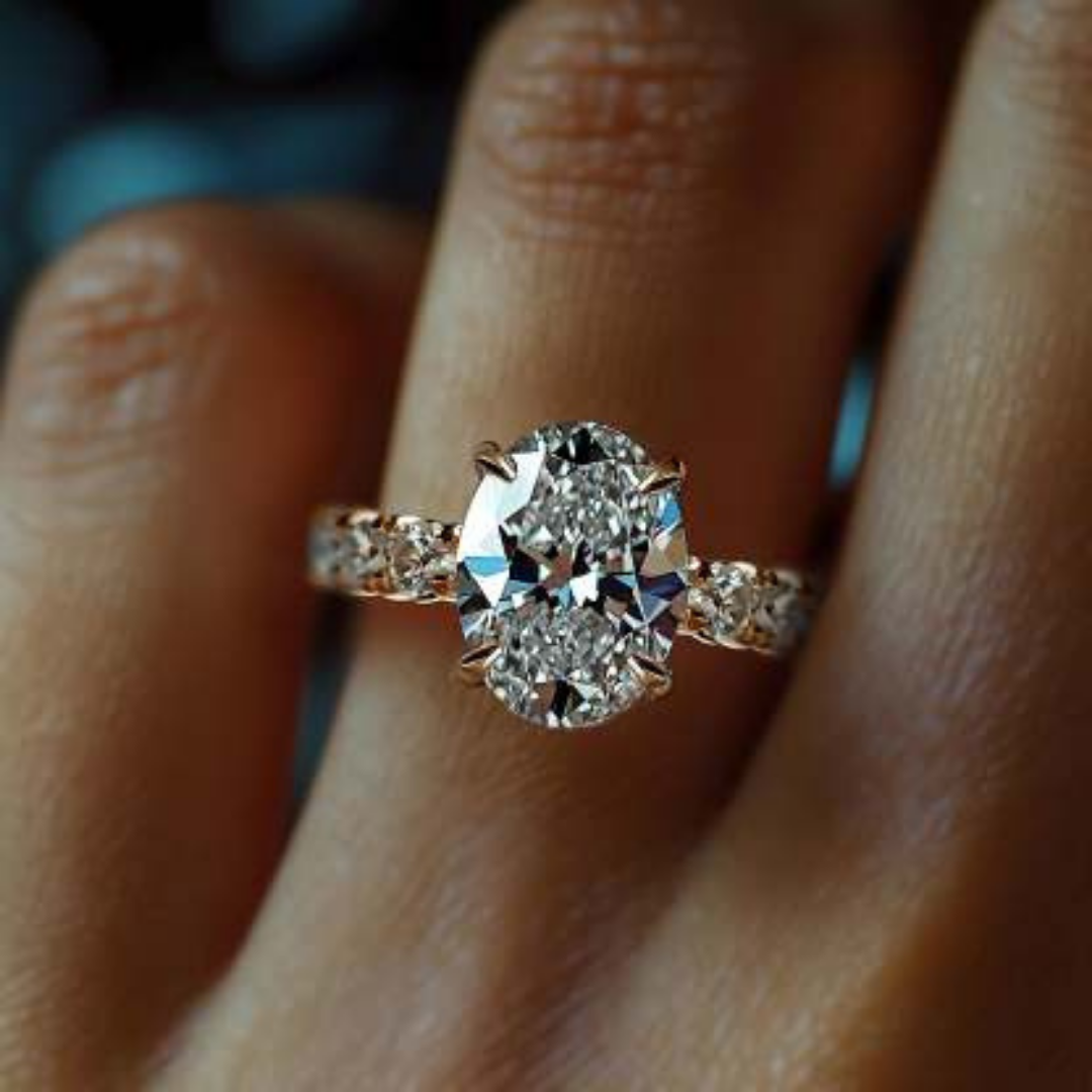 Arctic Gleam Ring™ Colored Gem Stone – Pure Fire in an Icy Frame