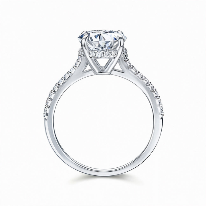 Hidden Halo Moissanite Ring™ Colored Gem Stone – A Secret Sparkle, A Timeless Glow