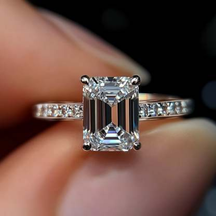 Midnight Beam Ring™ Colored Gem Stone – Crisp Brilliance in a Sleek Silhouette