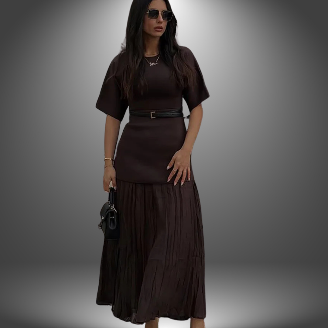Andrea™ Long Dress Collection - Pleated Maxi Dress