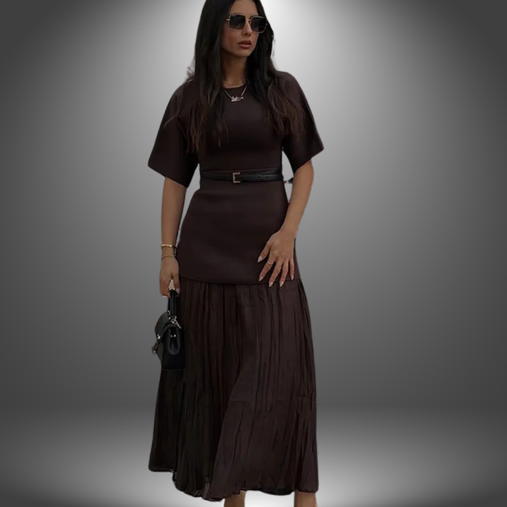 Andrea™ Long Dress Collection - Pleated Maxi Dress