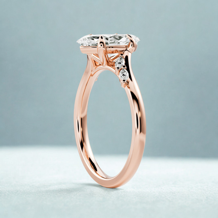 Velvet Crown Ring™ Luxury Ring – Rose Gold Elegance in Every Detail
