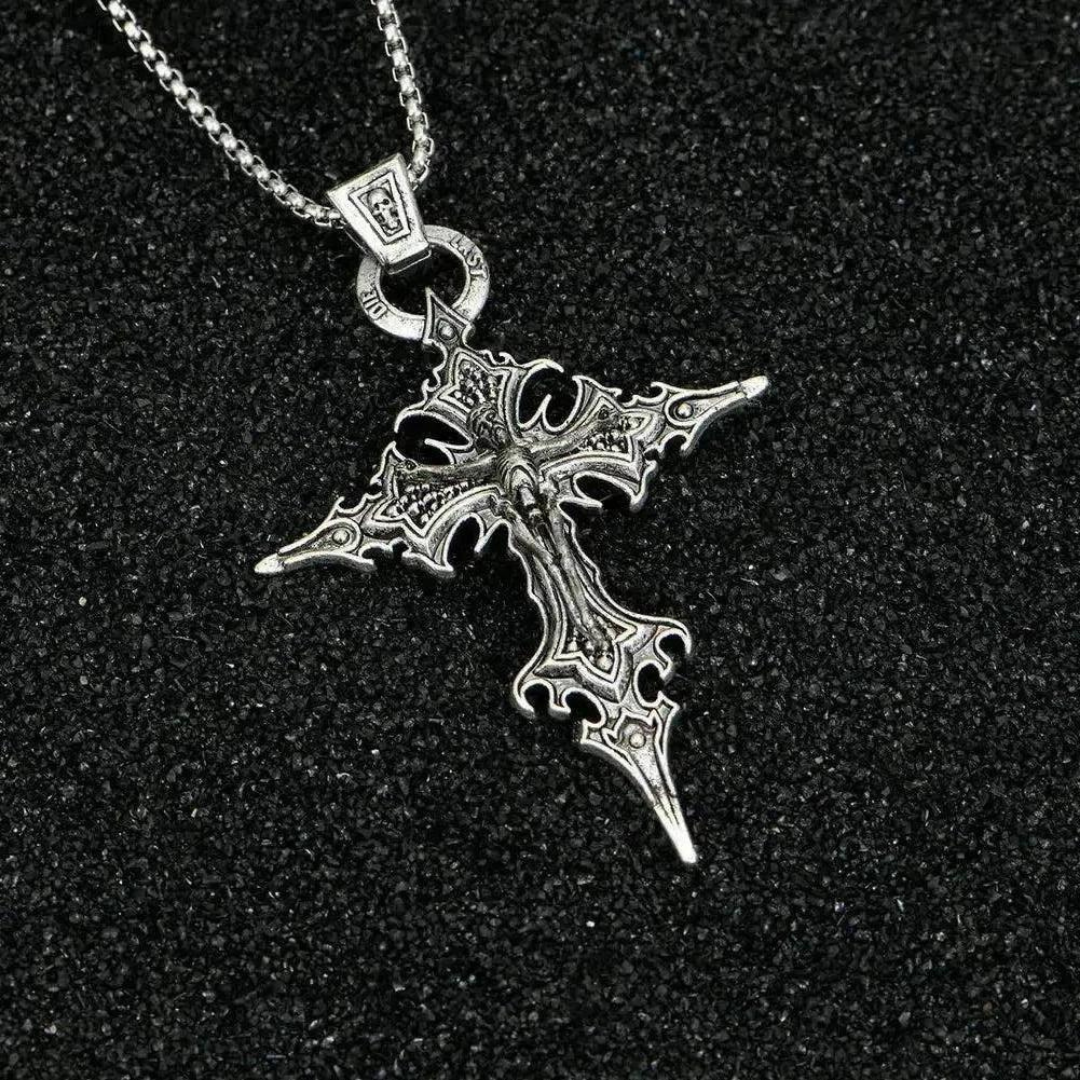 Saint Martin Sacramento Necklace™ Men Jewelry – Retro Gothic Nail Cross Pendant