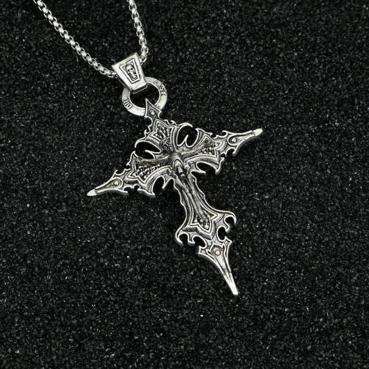 Saint Martin Sacramento Necklace™ Men Jewelry – Retro Gothic Nail Cross Pendant