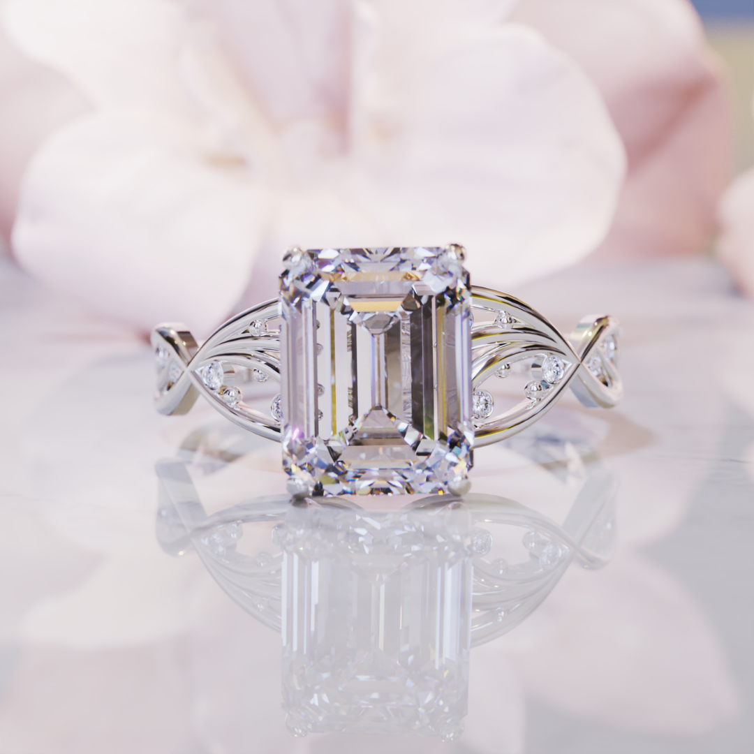 Blossom Radiance Ring™ Colored Gem Stone – Pure Elegance with Brilliant Bloom