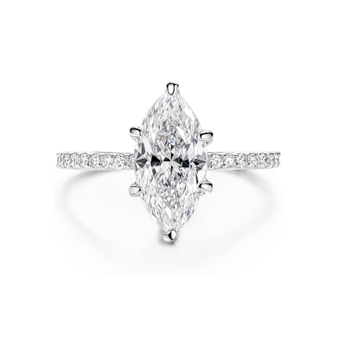 Roseblade Ring™ Colored Gem Stone – Dazzling Sparkle in an Eternity Setting
