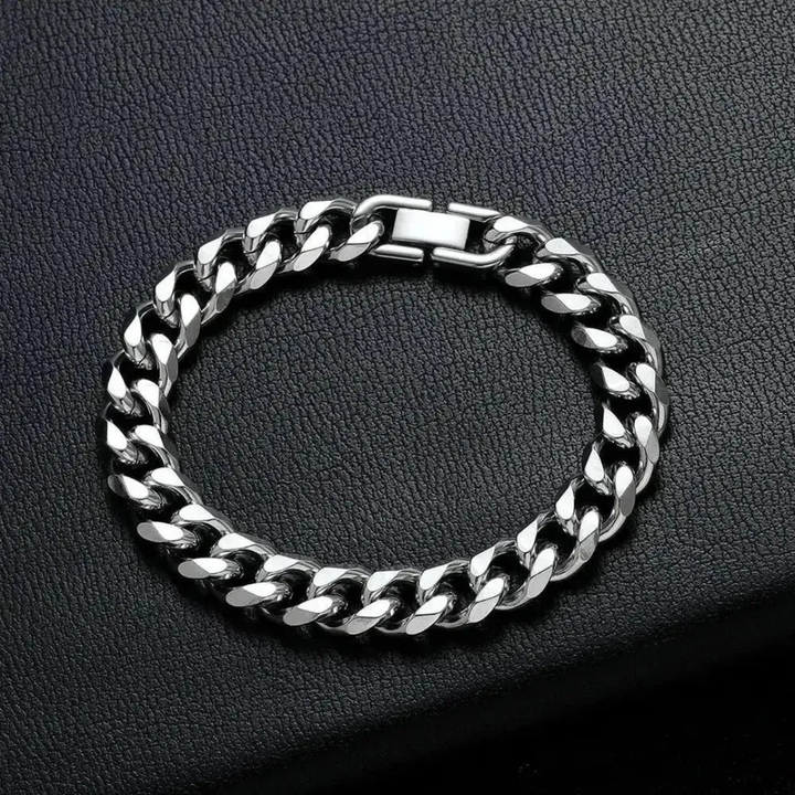 Sky Morris Monterey Bracelet™ Men Jewelry – Titanium Steel Cuban Link Bracelet