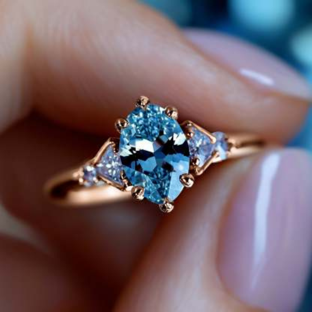 Velvet Clarity Ring™ Luxury Ring – 2 Carat Moissanite in Romantic Rose Gold