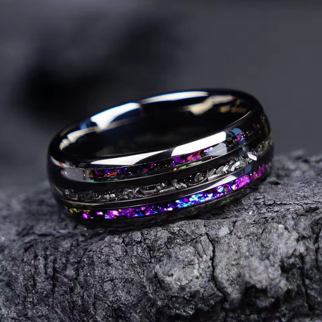 Vortex™ Men Rings – Swirling Light, Unbreakable Edge