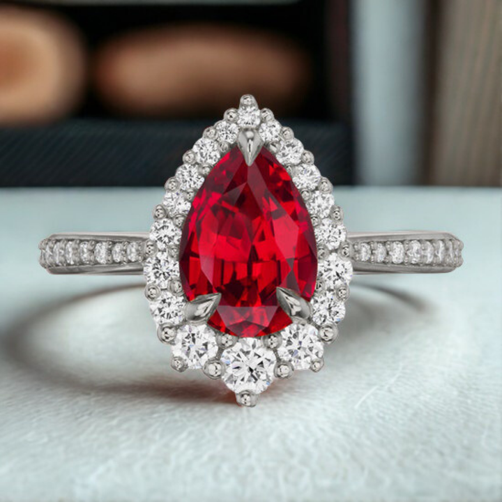 Crimson Sky Ring™ Luxury Ring – A Symphony of Passion and Elegance