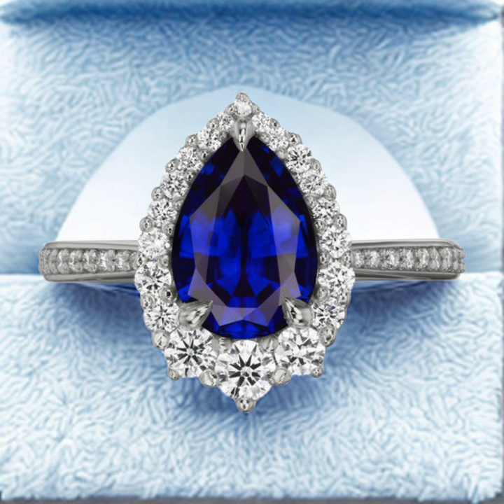 Sapphire Serenade Ring™ Luxury Ring – Royal Allure in Brilliant Blue