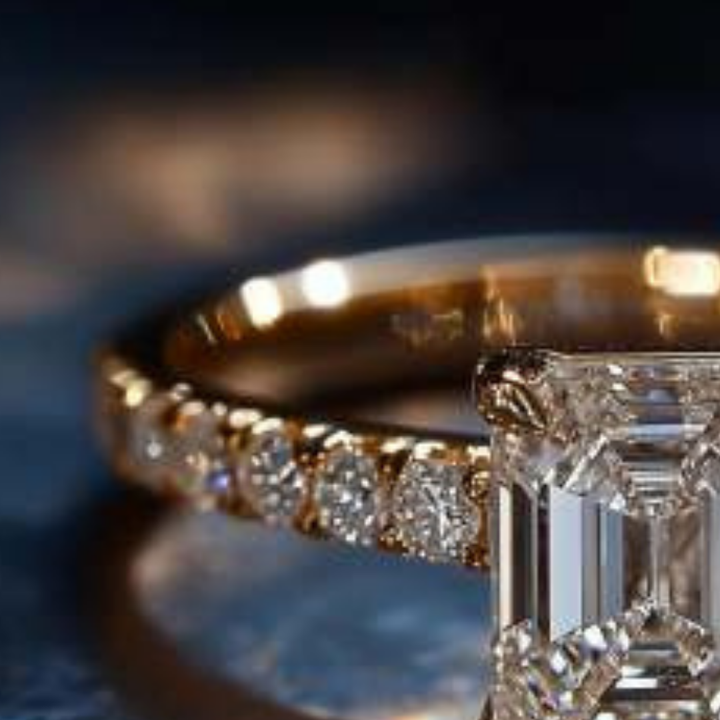 Luminous Edge Ring™ Colored Gem Stone – Golden Precision with Bold Sparkle