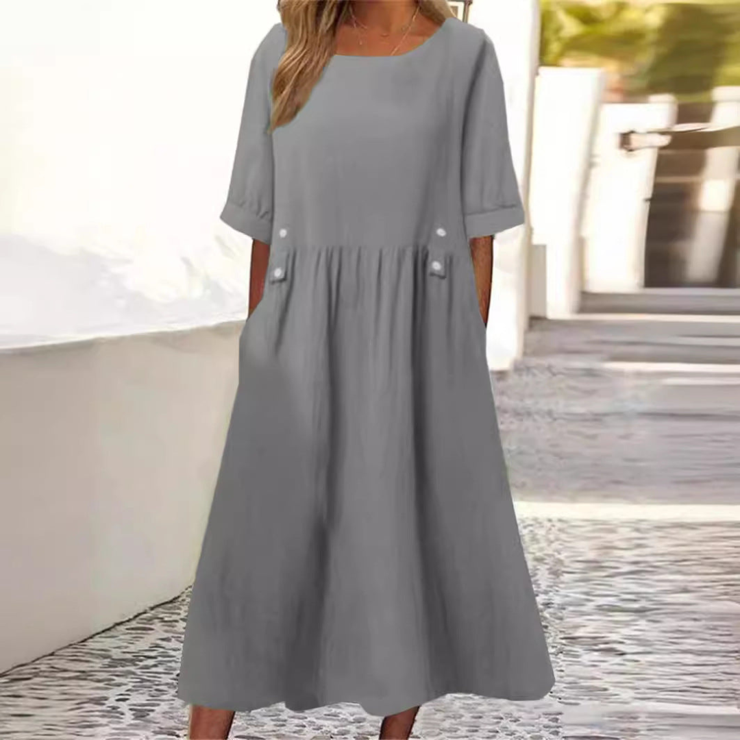 Amelina™ - Relaxed Midi Dress