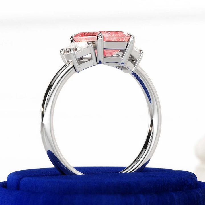 Seraph Rose Ring™ Luxury Ring – Vivid Pink Gemstone Silver Ring