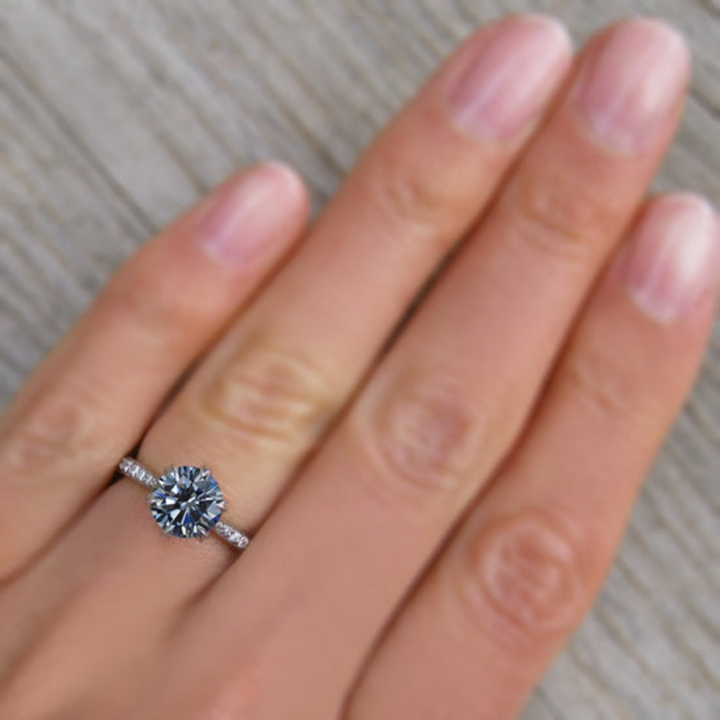 Azure Mist Ring™ Luxury Ring – Cool Sparkle in Ocean Haze