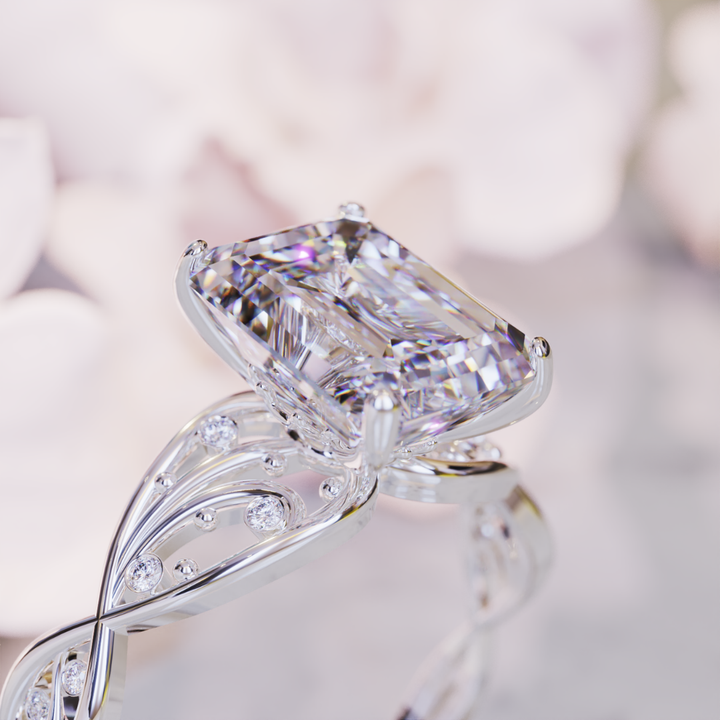 Blossom Radiance Ring™ Colored Gem Stone – Pure Elegance with Brilliant Bloom