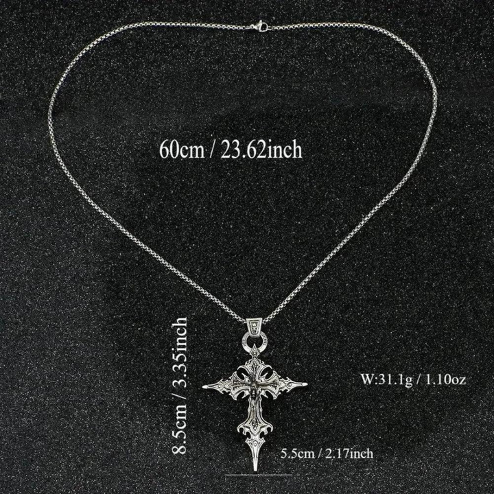 Saint Martin Sacramento Necklace™ Men Jewelry – Retro Gothic Nail Cross Pendant