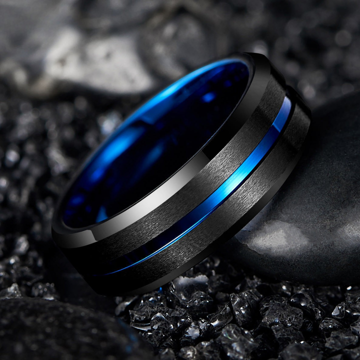 Stratus™ Men Rings – Bold Contrast, Electric Calm