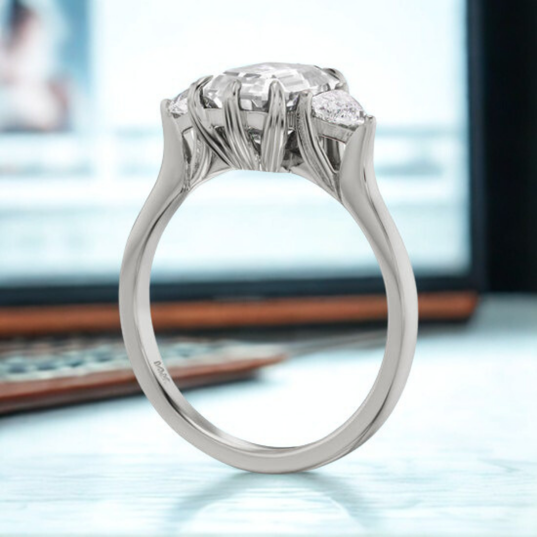 Radiant Veil Ring™ Luxury Ring – Refined Fire in a Crystal Frame