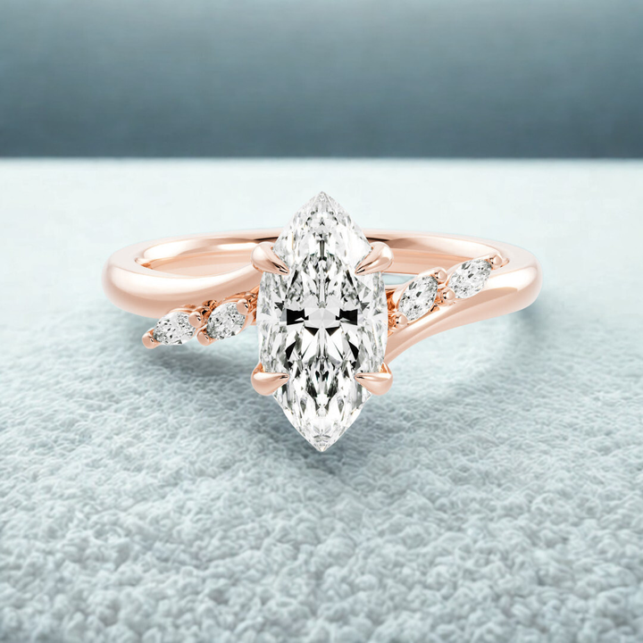 Velvet Crown Ring™ Luxury Ring – Rose Gold Elegance in Every Detail