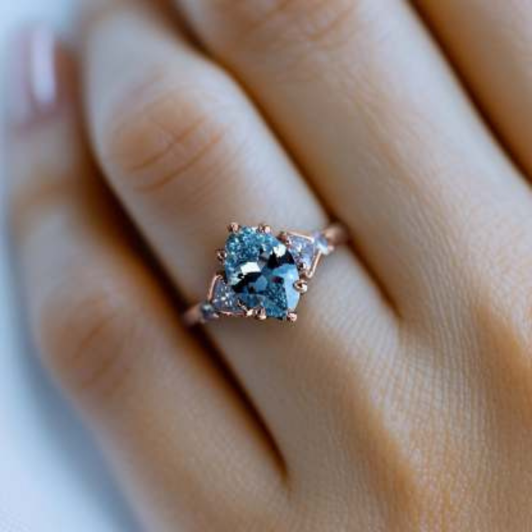 Velvet Clarity Ring™ Luxury Ring – 2 Carat Moissanite in Romantic Rose Gold