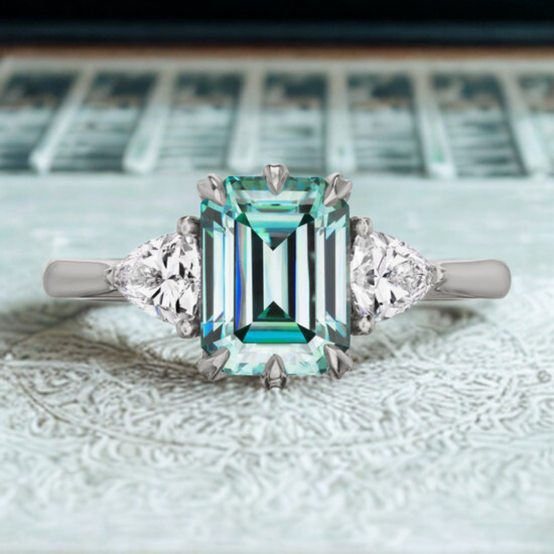 Nova Dream Ring™ Luxury Ring – Galactic Grace in Teal Light