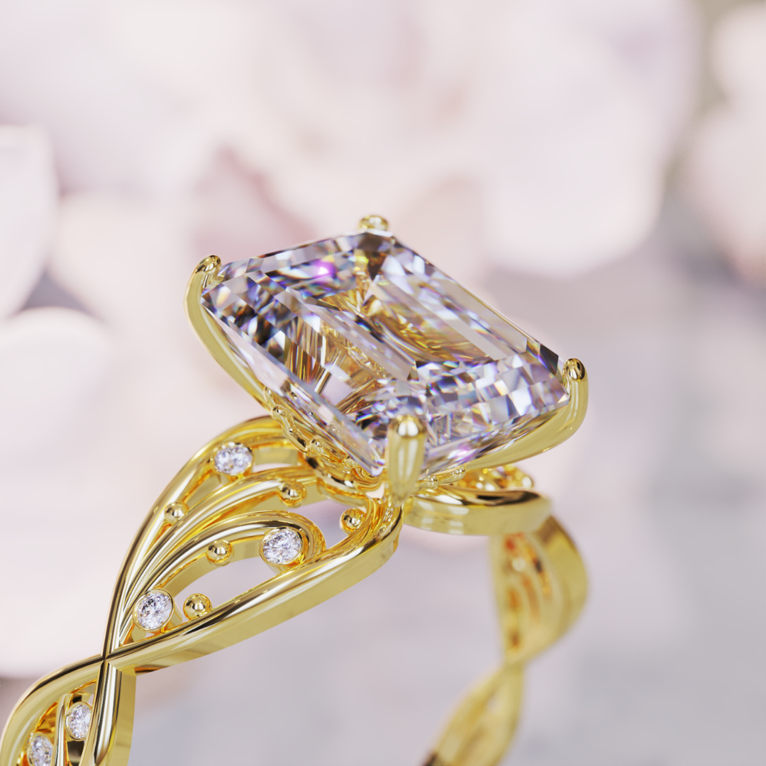Blossom Radiance Ring™ Colored Gem Stone – Pure Elegance with Brilliant Bloom