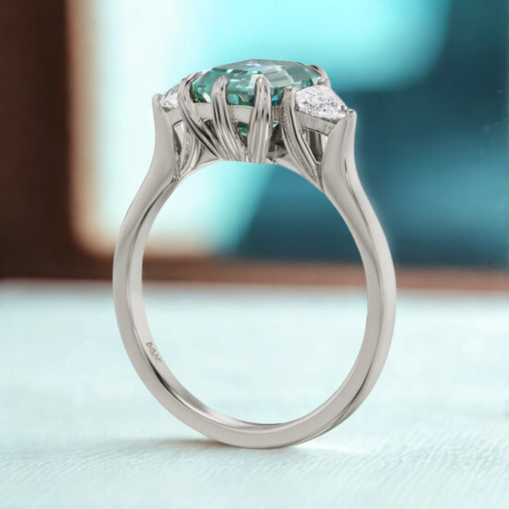 Nova Dream Ring™ Luxury Ring – Galactic Grace in Teal Light