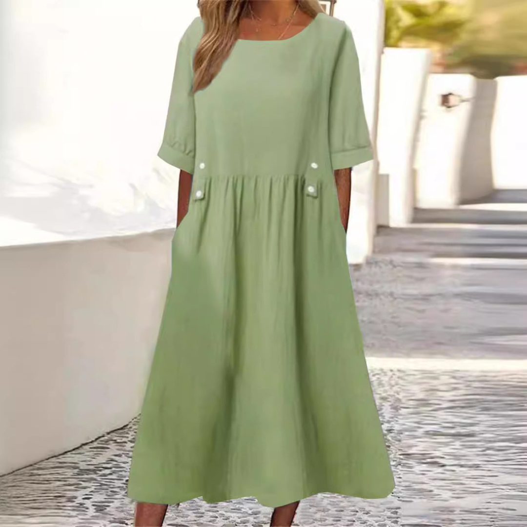 Amelina™ - Relaxed Midi Dress