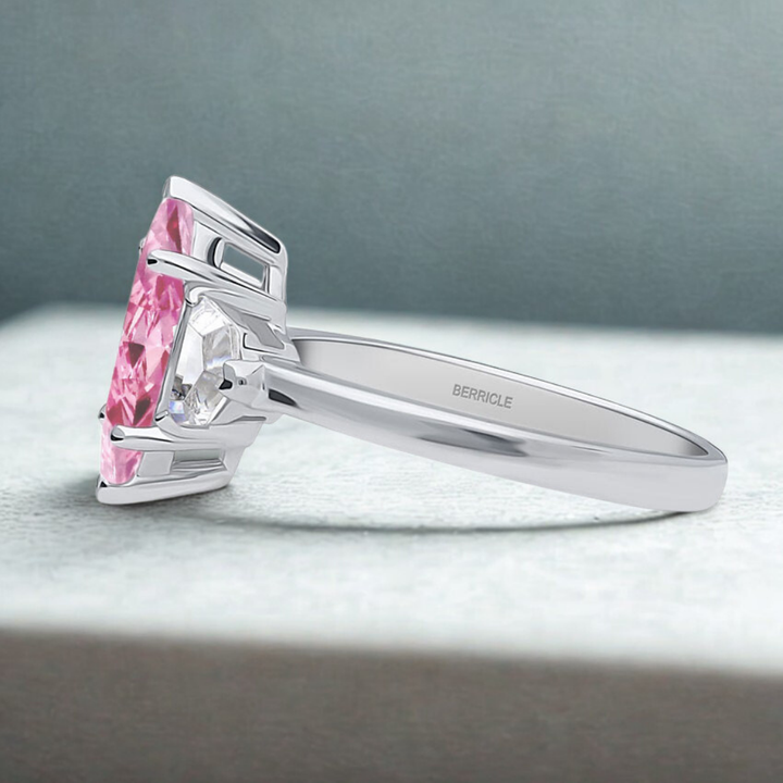 Rosy Whisper Ring™ Luxury Ring – 3 Carat Pink Sapphire in Sleek Rose Gold Setting