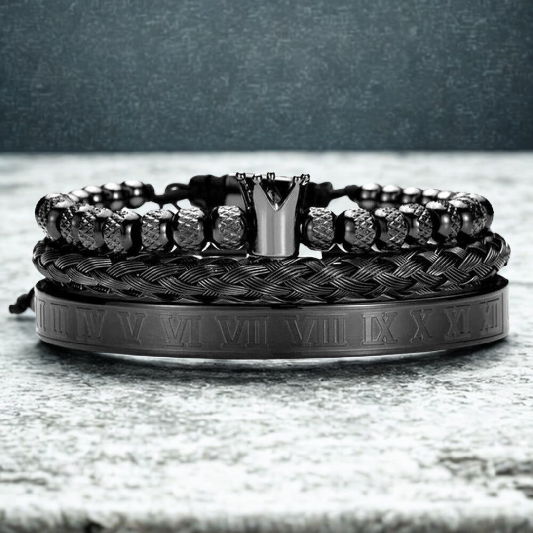 Moon Madrid Royal Numeral Bracelet™ Men Jewelry – Regal Craft Meets Modern Edge