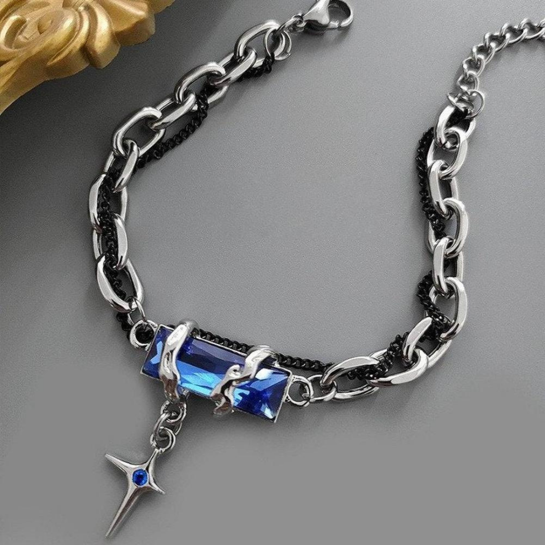 Saint Martin Ontario Bracelet™ Men Jewelry – Zircon Chain Bracelet with Cross Pendant