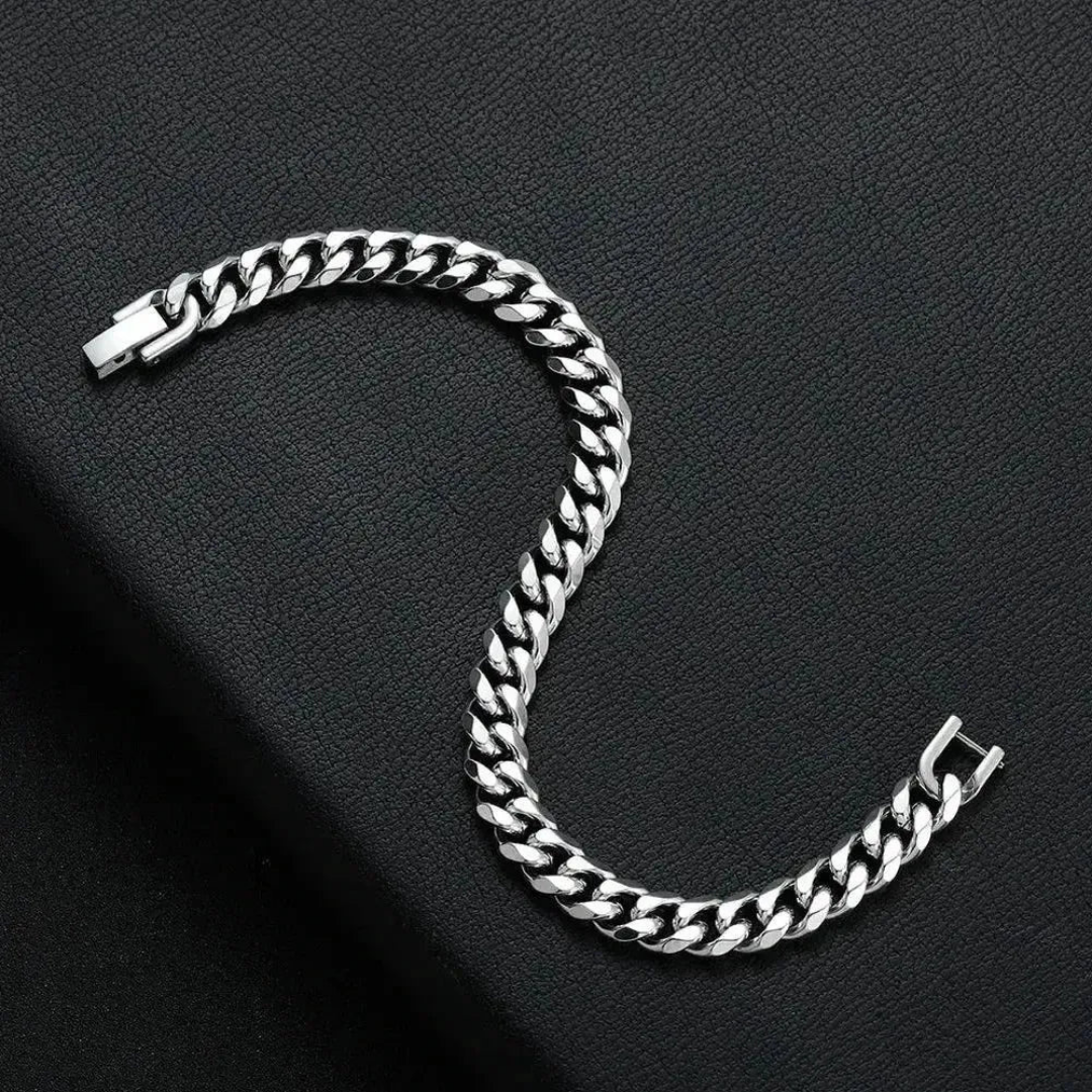 Sky Morris Monterey Bracelet™ Men Jewelry – Titanium Steel Cuban Link Bracelet