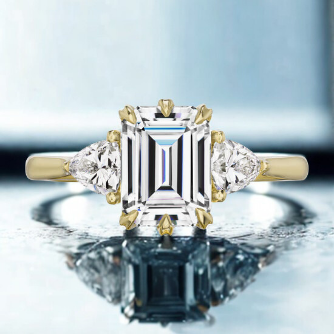Radiant Veil Ring™ Luxury Ring – Refined Fire in a Crystal Frame